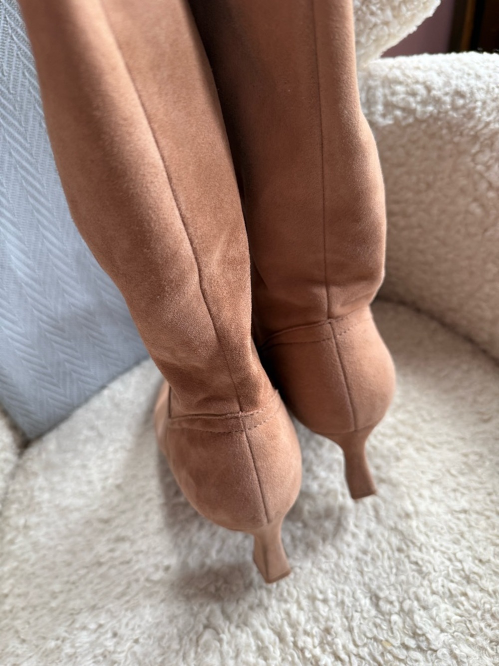 Naturalizer Deesha Suede Knee-high Boots in Tan - Picture 10 of 16